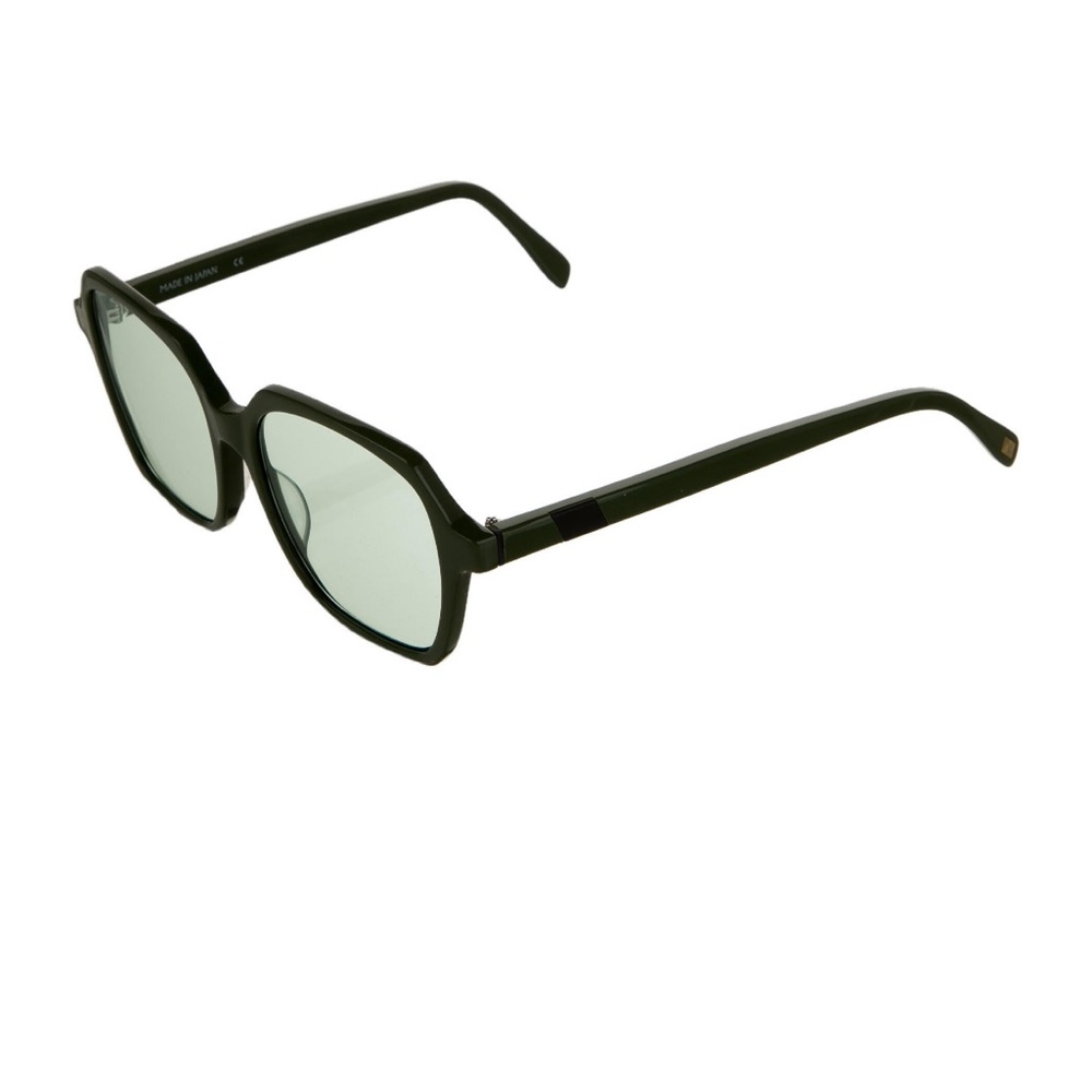 Westward Leaning Green Tinted Rectangular Sunglas… - image 3